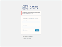 Tablet Screenshot of caxtoncollege.net
